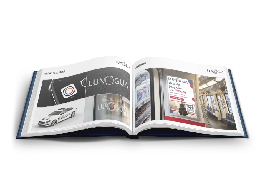 LUNGUA – identyfikacja wizualna – Branding, Druk